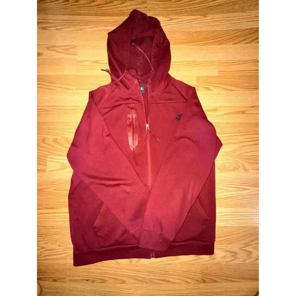 Nike Red Full-Zip Hoodie L‎